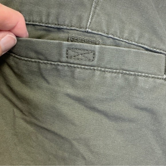 Savane Olive Green Elastic Waist 7.5" Inseam Cargo Shorts Size 40 - Picture 5 of 8